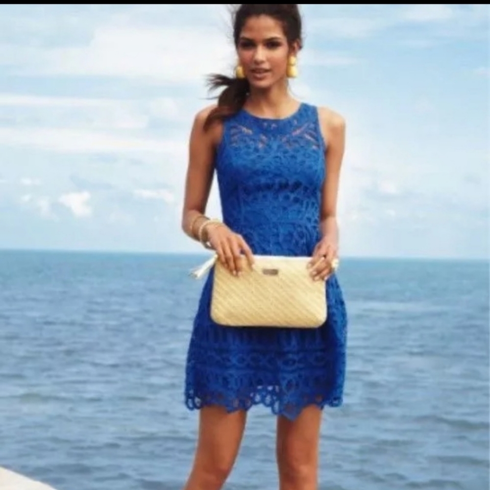 Blue lace Lilly Pulitzer dress